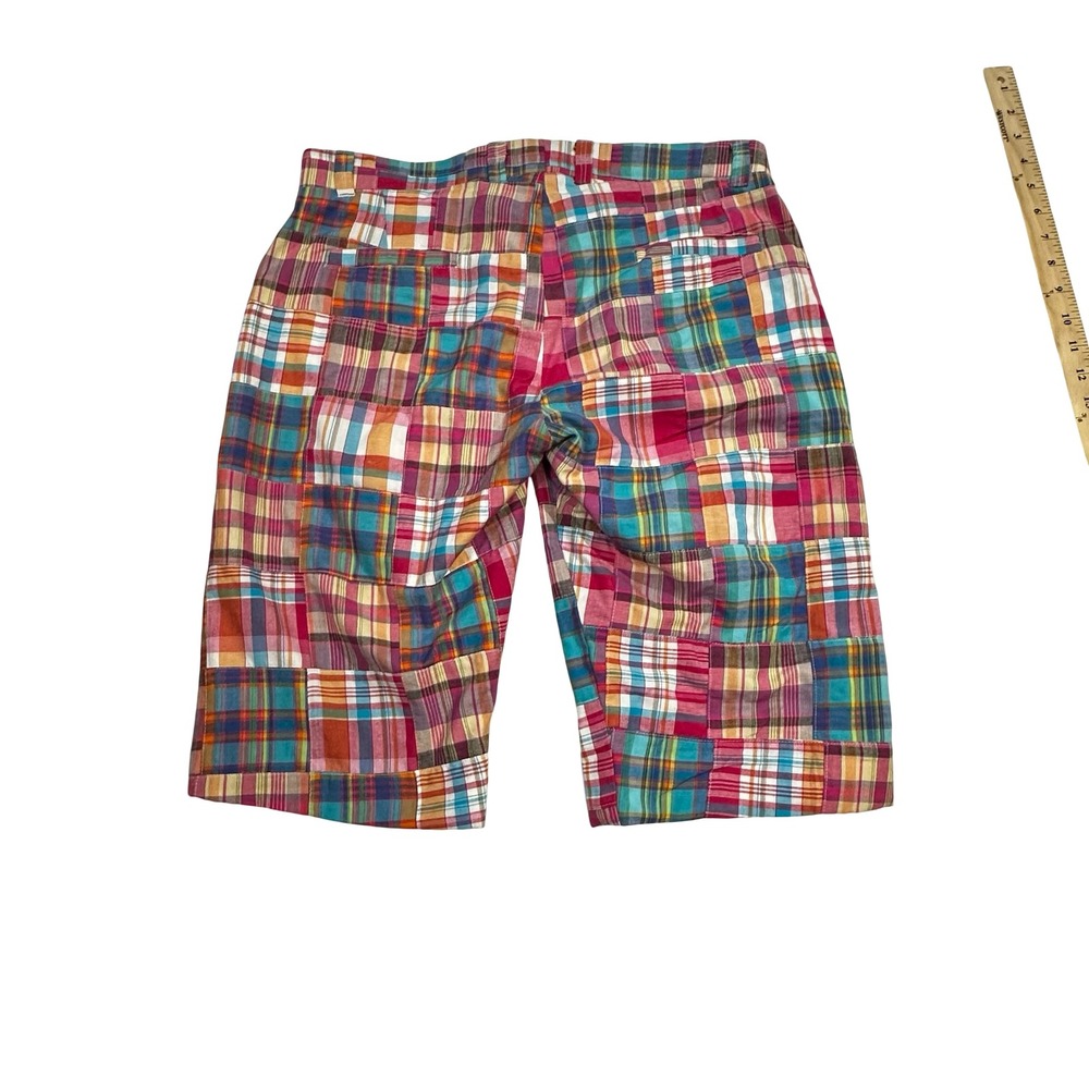 The English Sports Shop Bermuda Patchwork Plaid Cotton Shorts Womens 8 - Picture 3 of 11